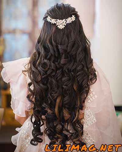 عکس رنگ موی شکلاتی عروس